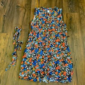 Button-up Floral Dress